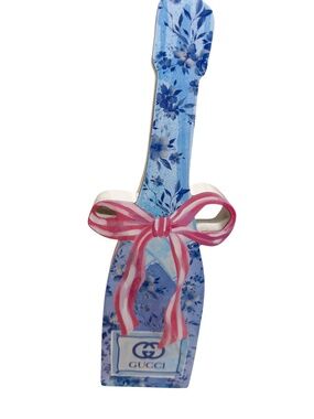 🚨SOLD🚨Wine Bottle & Martini Display Piece – Fun Designer-Inspired Room Decor